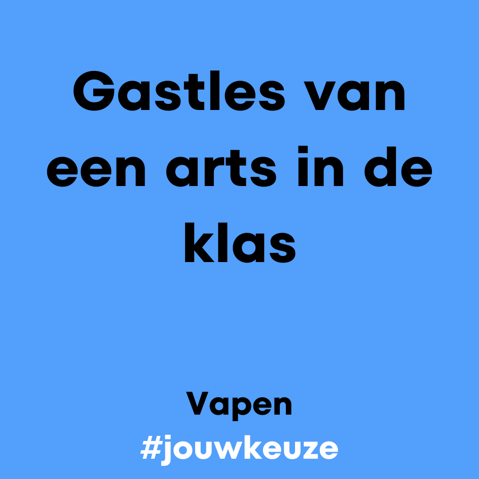 Scroll naar beneden voor een arts in de  klas